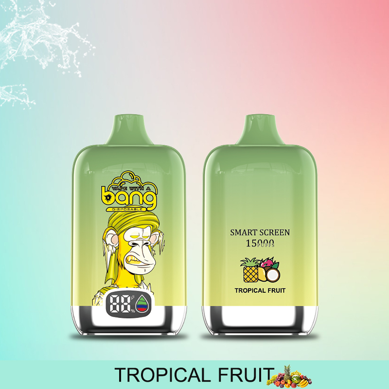 Factory Hot Sell Bang Disposable Vape Original Randm Tornado Digital Smart Screen 15000Puffs 25ml 