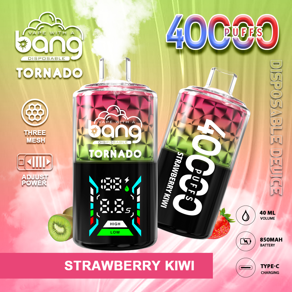 Hot Product Triple Mesh Coil Wholesale I Vape Tornado Bang 40000 Puffs Disposable E Vape Big Display Screen Cigarette