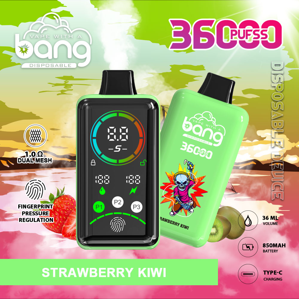 Electronic Vaper Bang 36000 36K Rechargeable Vape LED Display Mesh Coils Dtl Disposable Electric Cigarette