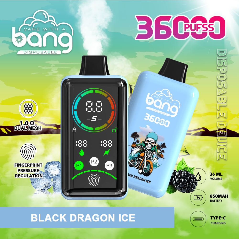 Electronic Vaper Bang 36000 36K Rechargeable Vape LED Display Mesh Coils Dtl Disposable Electric Cigarette