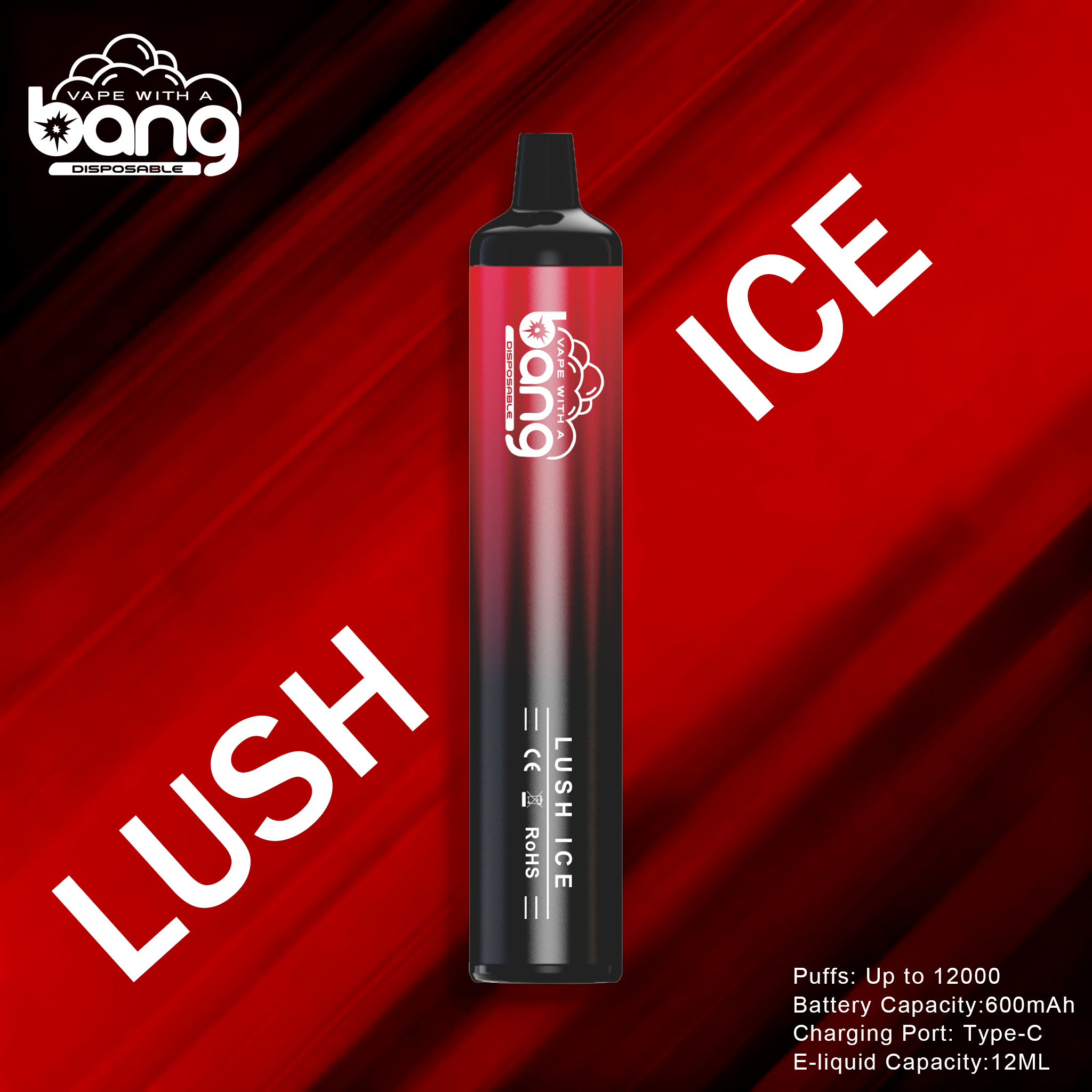 Factory Vape Shop Supply Bang 12000puffs Disposable Vape Pod E Cigarette Wholesale Pen Style E-Cigarette