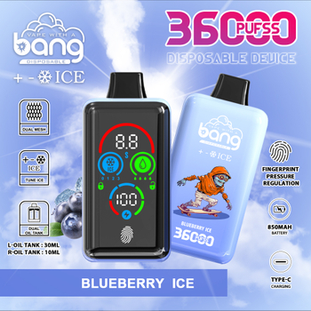 High Quality Vape Bang Ice 36K 36000 Puff E-Cigarette Vape Smart Full Screen Vaper Fingerprint Pressure Regulation