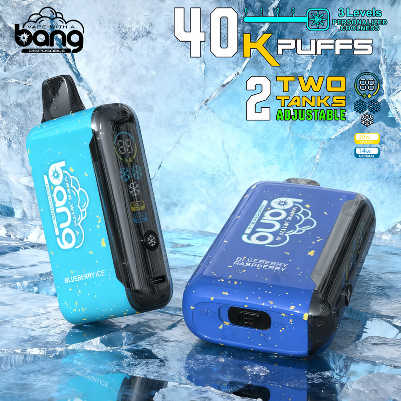 Bang 40000puffs Adjustable Ice Mesh Coil Disposable Electronic Cigarette China Factory Wholesale 40K Big Smoke Vapers Wholesale Vape 