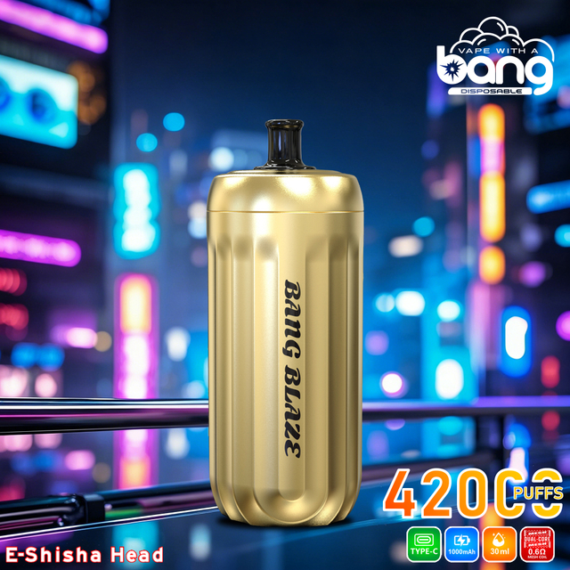 Wholesale Bang Blaze E-Shisha Head 42000 Puffs Gold Design Wholesale Disposable Electronic Cigarette Vape