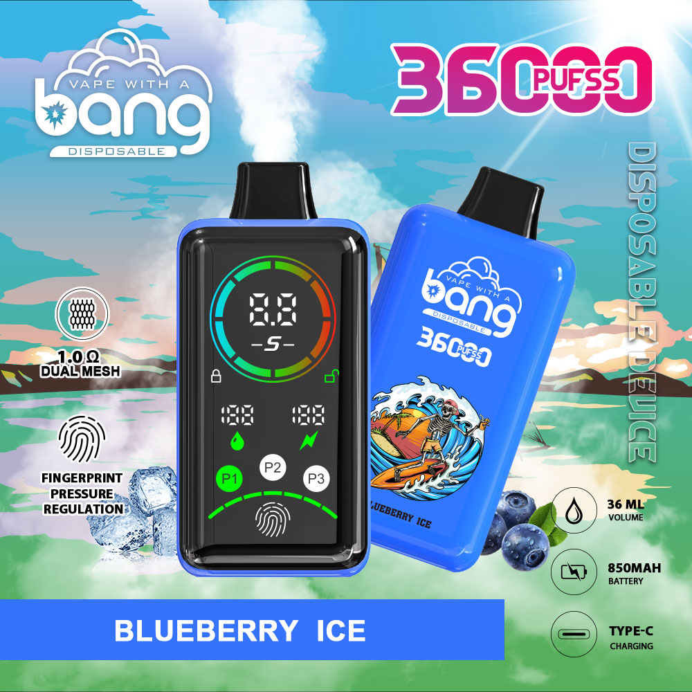 Electronic Vaper Bang 36000 36K Rechargeable Vape LED Display Mesh Coils Dtl Disposable Electric Cigarette